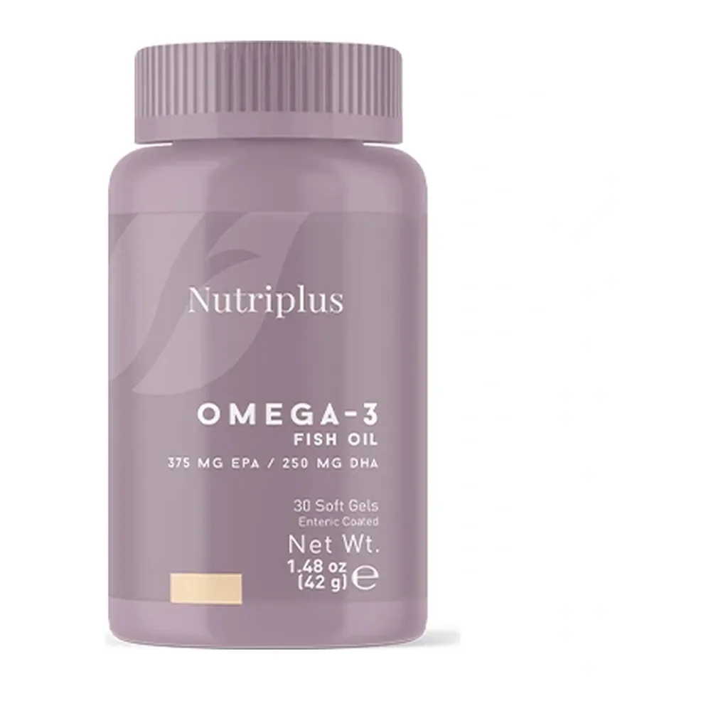 FARMASI Nutriplus Omega-3 – Official bottle on white background FARMASI Nutriplus Omega-3 – Official bottle on white background