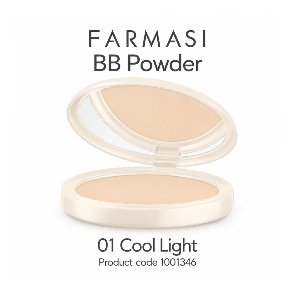 FARMASI BB Powder 01 Cool Light — Product identification FARMASI BB Powder 01 Cool Light, product identification