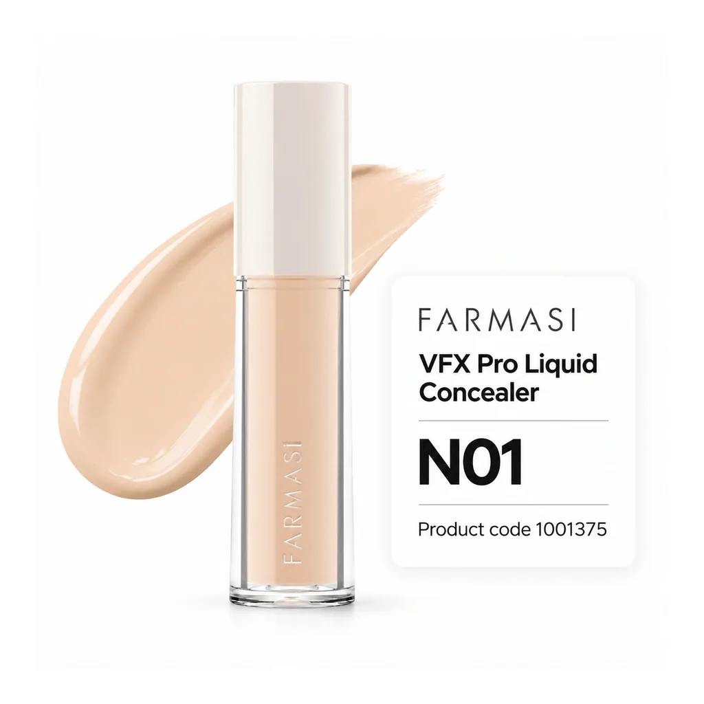 FARMASI VFX PRO Liquid Concealer N01 — Product identification FARMASI VFX PRO Liquid Concealer in shade N01, product identification
