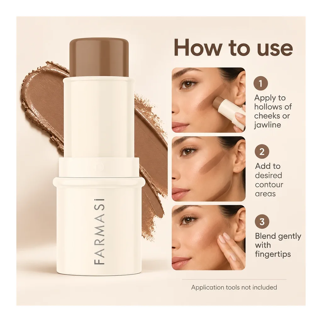 FARMASI Creamy Stick Contour Wink — Directions for use FARMASI Creamy Stick Contour in shade Wink, directions for use