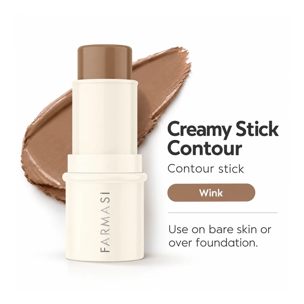 FARMASI Creamy Stick Contour Wink — Product features FARMASI Creamy Stick Contour in shade Wink, product features