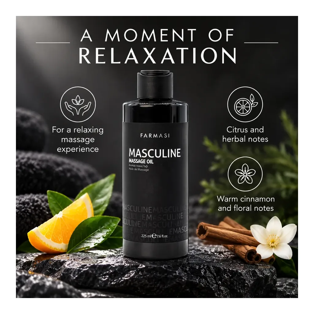 FARMASI Masculine Massage Oil – Relaxing massage experience and verified fragrance notes FARMASI Masculine Massage Oil – Relaxing massage experience and verified fragrance notes
