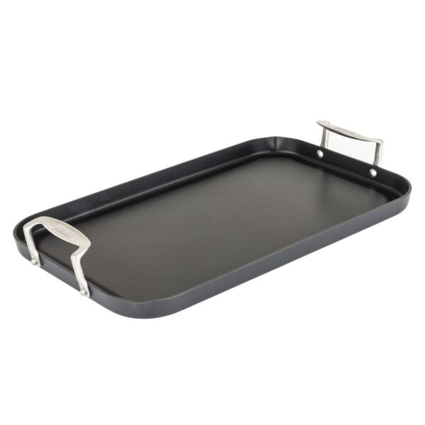 1053ff56-801b-4086-9c17-dac9f137ee0b.jpg Viking - Hard Anodized Double Burner Nonstick Griddle - Black
