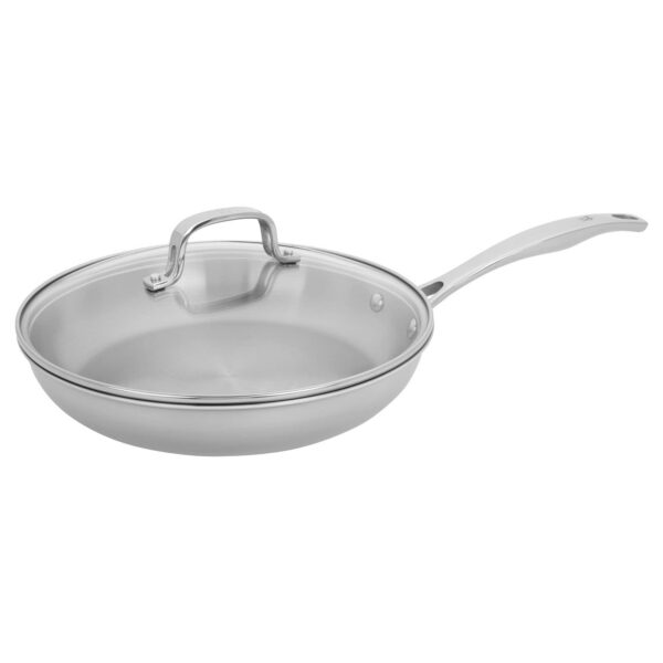 11da4ace-618b-4fe8-bb8e-4a4390f4bcf7.jpg Henckels - Clad H3 10-inch Fry Pan with Lid - Stainless Steel