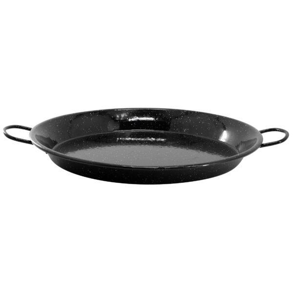 121fa230-51f7-48cc-9aa8-2164edb1da39.jpg Oster - Castillo 15 Inch Enameled Steel Paella Pan in Speckled - Black