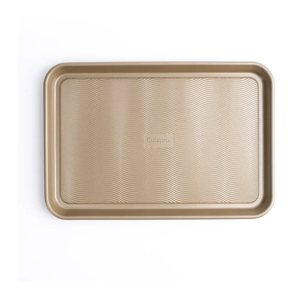 124b9420-4067-4319-a846-68690cf7c7f1.jpg Cuisipro - 13.5 x 9.5-Inch Rectangular Steel Nonstick Baking Sheet Pan - Brown