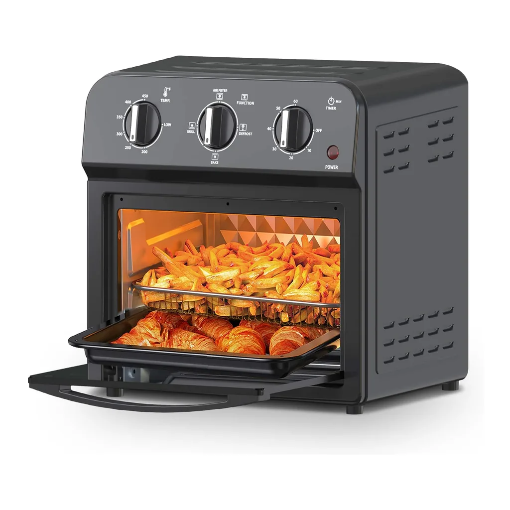 12705560_sd.jpg Bestier - Air Fryer Toaster Oven Combo, Multifunctional Convection Countertop Oven, Adjustable Time & Temp Control - Black