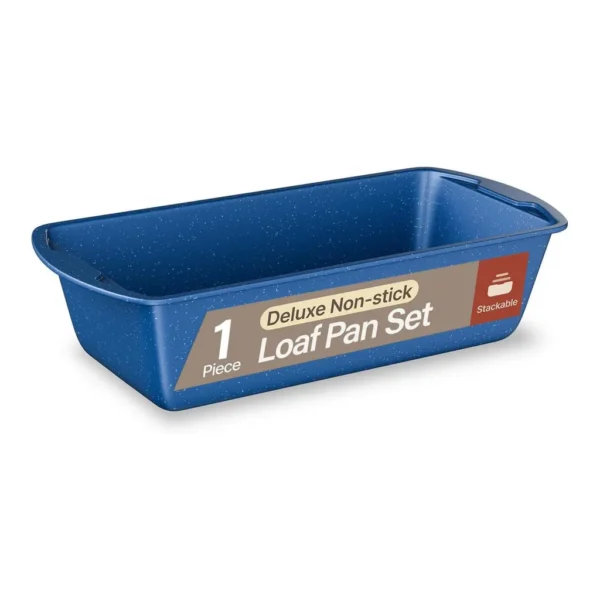 12c02b4a-1309-4294-bd12-cb25b33cd05d.jpg Bakken- Swiss - 11" Nonstick Loaf Pan – Carbon Steel, PTFE-Free, Oven Safe, Stackable, Dishwasher Safe - Blue Marble