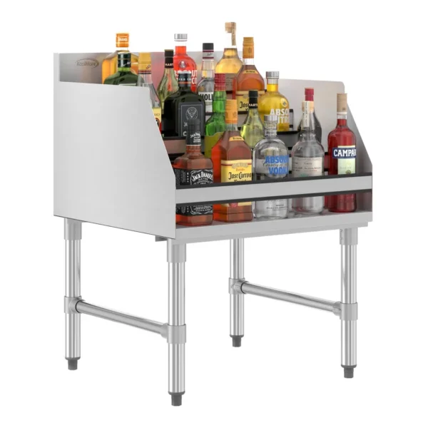 13b8ca35-89c6-47bc-9b7f-719a35a43133.jpg Koolmore - 24 in. x 23 in. Liquor Display Rack in 304, 18 GA (KM-LD-2324) - Stainless Steel