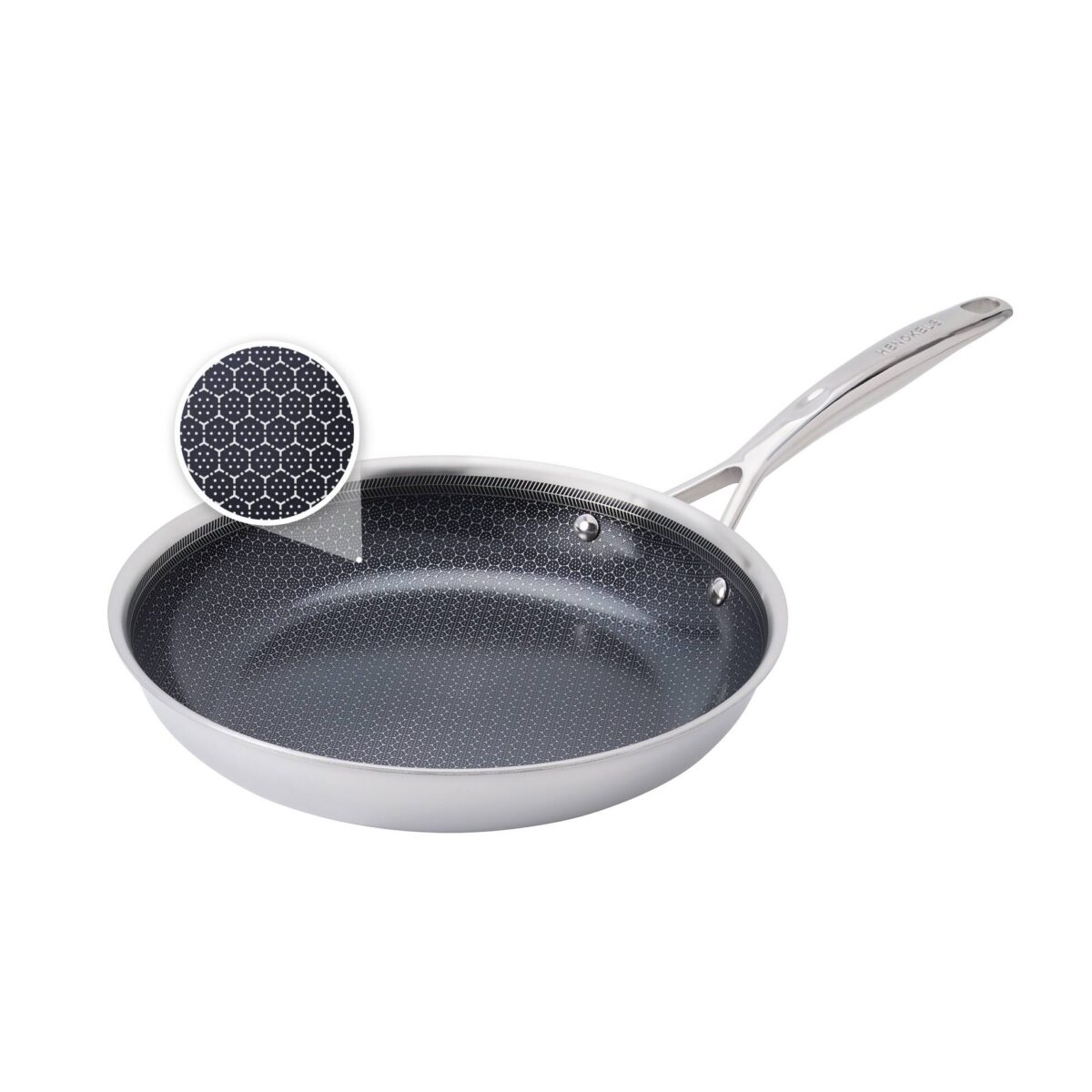 1477d39c-7591-48fc-935a-5249d971677f.jpg Henckels - Paradigm Ceramic 10-inch Dual Performance Fry Pan - Stainless Steel