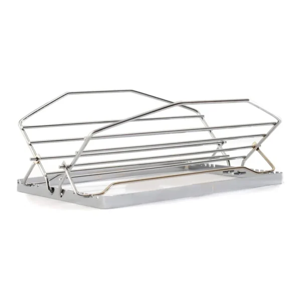1553f68d-12aa-49b5-983a-0f61f7027c42.jpg Norpro - Adjustable Roast Rack, 11 Inch Nickel-Plated, 7 Positions - Silver