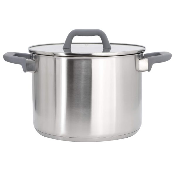 16770da5-e0c5-4eb9-8cf1-0ee67b3bef51.jpg Oster - Beauford 8 Quart Brushed Stainless Steel Stock Pot with Lid - Silver