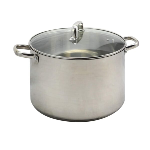 16e656c5-023b-4a0c-bdb5-d3042f7e3714.jpg Oster - Adenmore 16 Quart Stainless Steel Stock Pot With Tempered Glass Lid - Silver