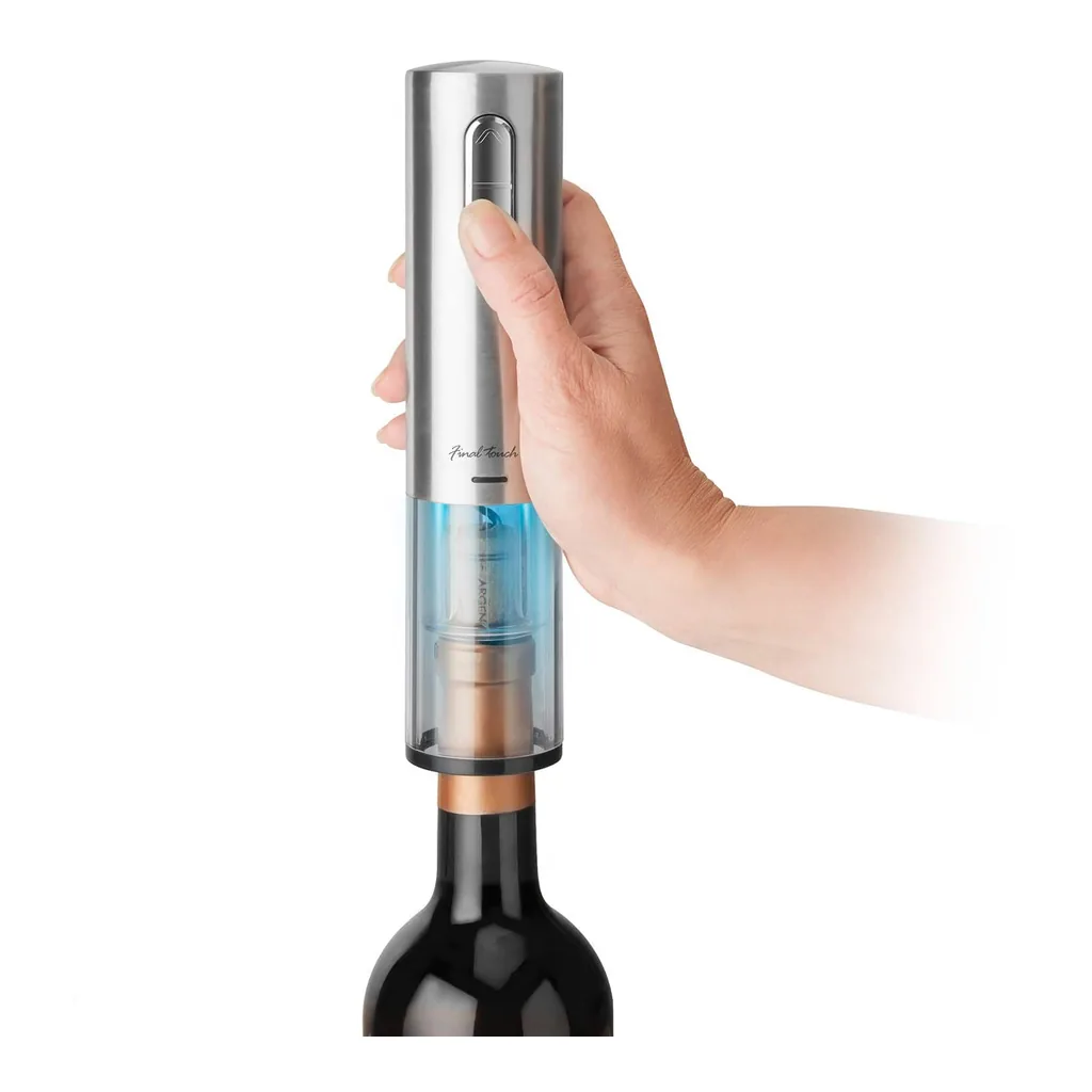 180bb815-72da-4c1d-93b9-ae2b2e5726b4.jpg Final Touch - Lithium-Ion Electric Corkscrew - Silver