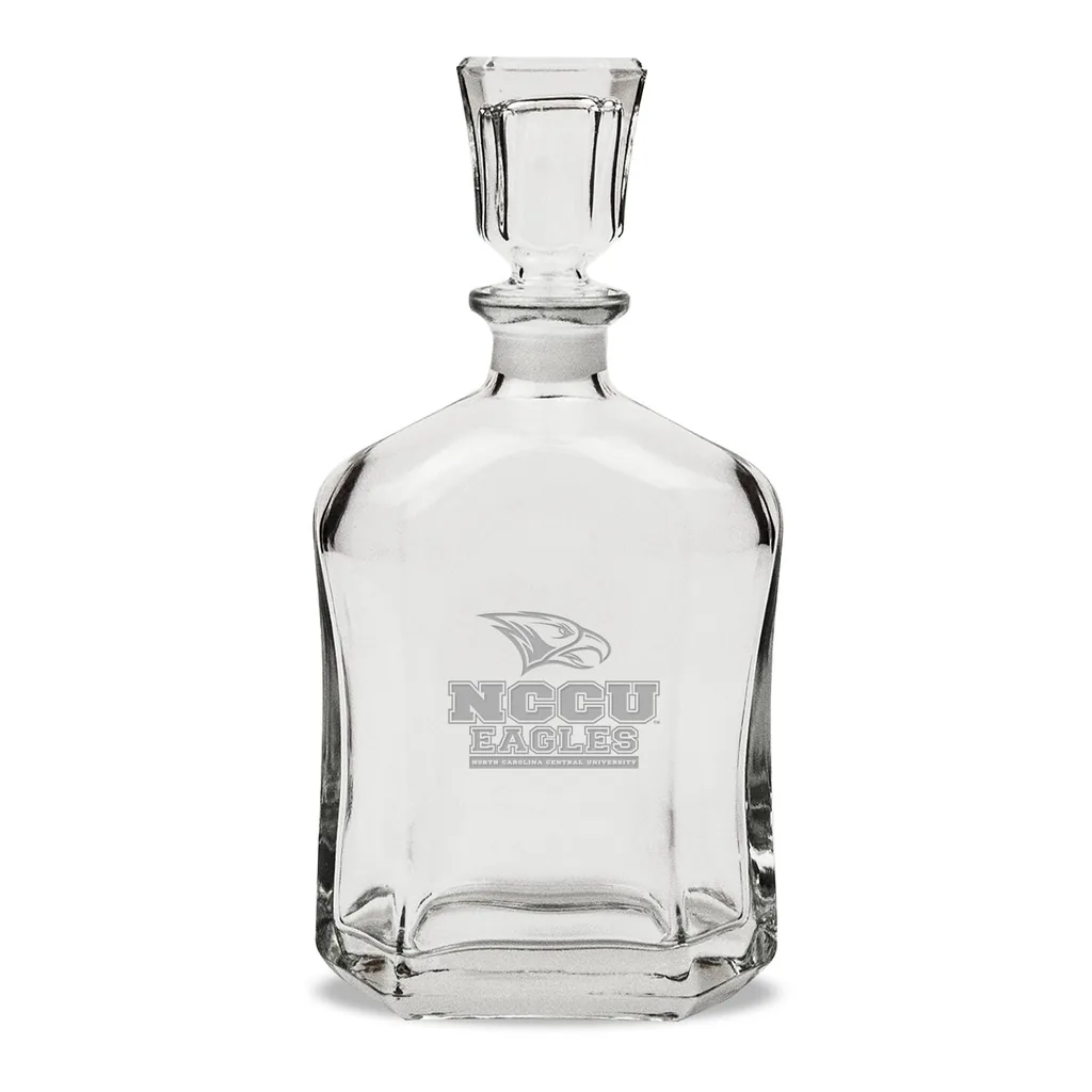 1866dc8a-a88b-4bf0-9dde-a94774c4bdfb.jpg Jardine - North Carolina Central Eagles 23.75oz. Crystal Decanter - Multicolor