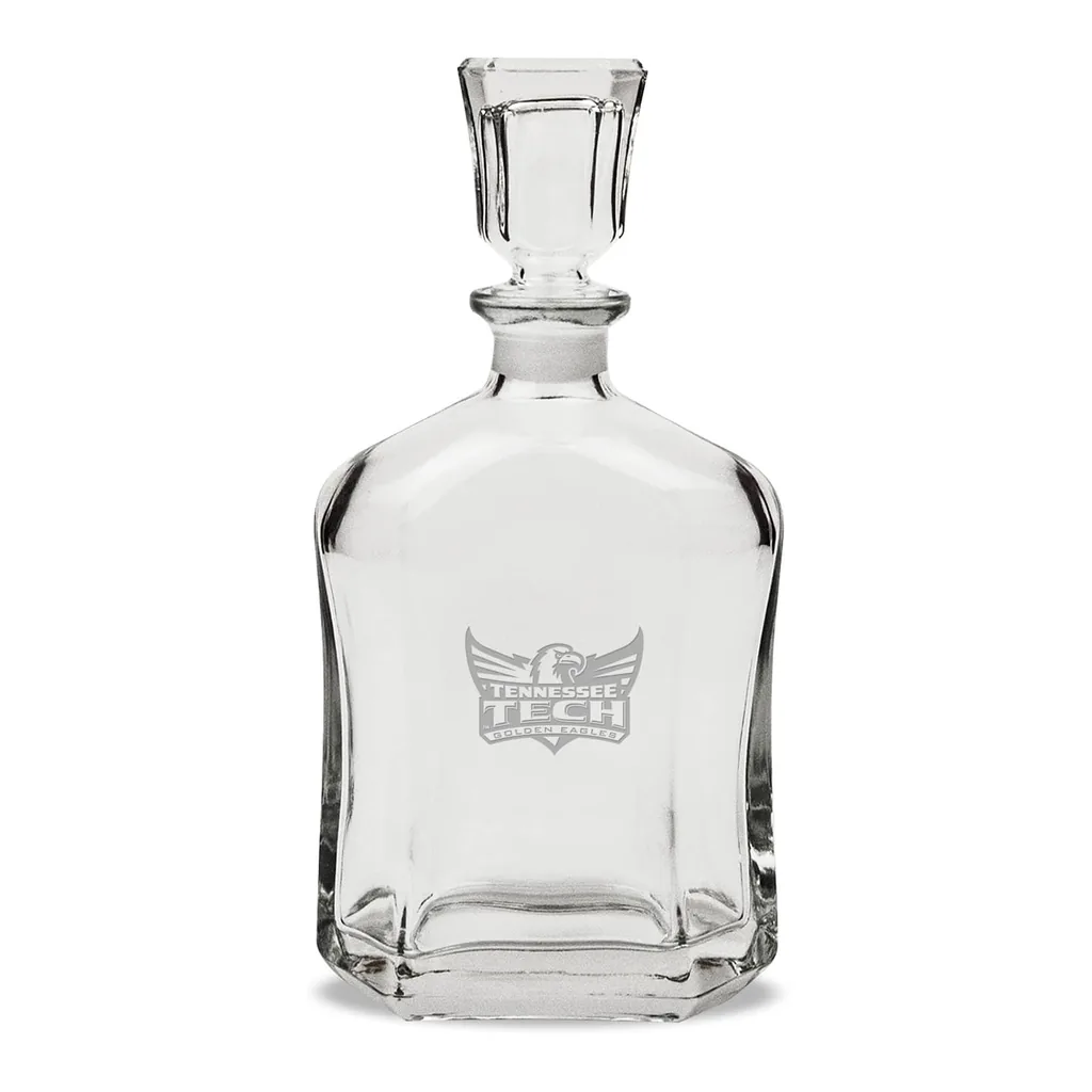 187c5bd1-9a7c-4ecf-9de0-4f480e7a40cb.jpg Jardine - Tennessee Tech Golden Eagles 23.75oz. Crystal Whiskey Decanter - Multicolor