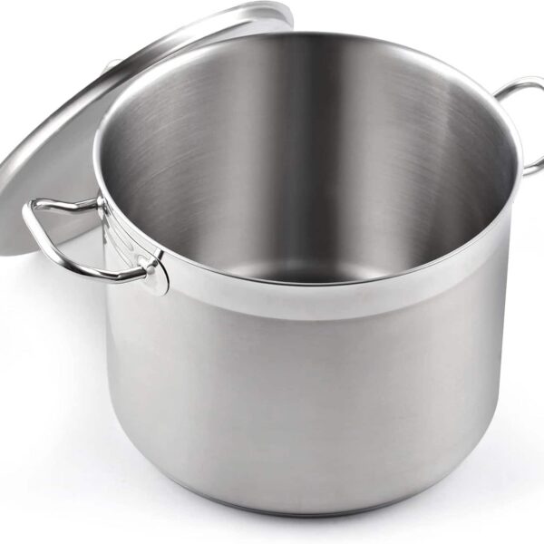 1891f4d2-37eb-4a17-9115-28506e7c0ac7.jpg Cooks Standard - Professional 24 Quart Stock Pot | Induction Cookware,Large Cooking Pasta, Oven & Dishwasher Safe - Stainless Steel