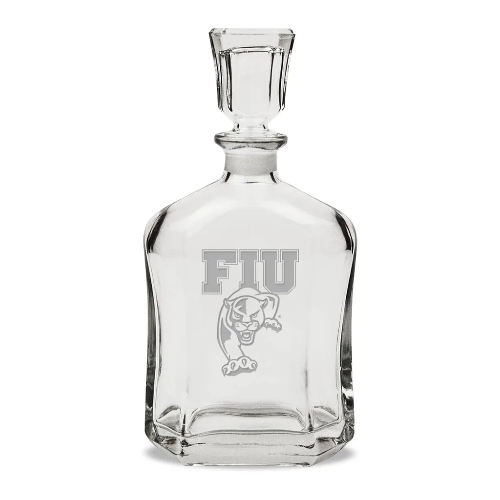 18b3bafe-e341-46a7-bab0-09dd9af87560.jpg Jardine - FIU Panthers 23.75oz. Crystal Whisky Decanter - Multicolor
