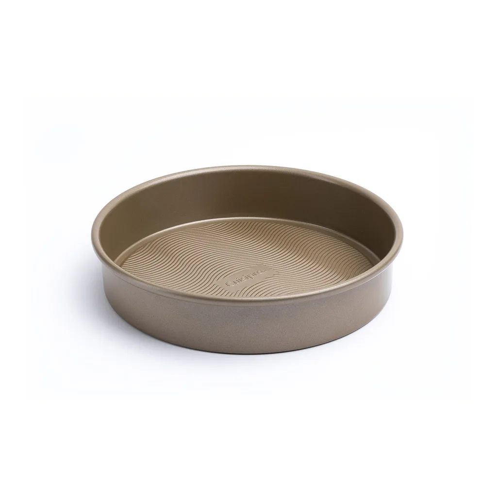 190202a7-4257-4b4b-9919-a406ad6fa3c1.jpg Cuisipro - 9.5 x 2-Inch Round Steel Nonstick Baking and Cake Pan - Brown