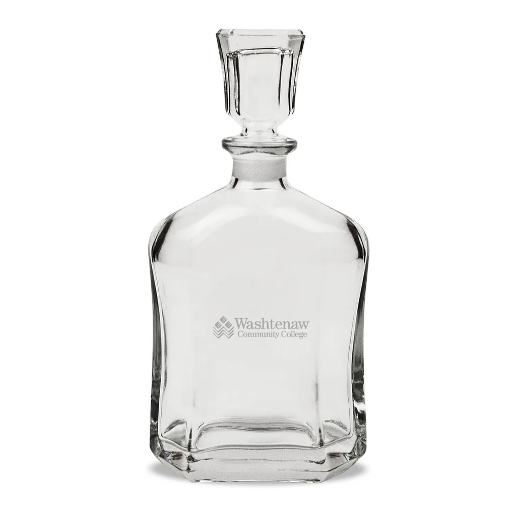 1c27a768-9050-480e-b653-8cbb58e14f43.jpg Jardine - Washtenaw Community College 23.75oz. Crystal Whisky Decanter - Multicolor