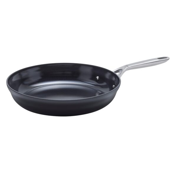 1c76d4e3-4521-4776-aea7-426b5179a341.jpg ZWILLING - Motion Ceramic Hard Anodized 12-inch Aluminum Nonstick Fry Pan - Black