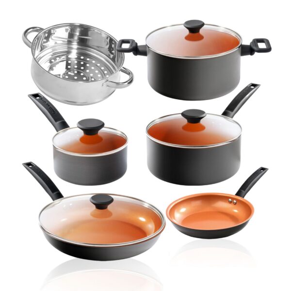 1da54de8-1614-4a18-82d2-9c8c8c1fa435.jpg Gotham Steel - Pro Premier Hard Anodized 10 Piece Nonstick Cookware Set - Black