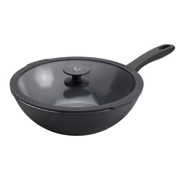 1e292184-384b-4f57-b36f-e676b53559ef.jpg Henckels - Nola 11-inch Aluminum Ceramic Nonstick Wok with Lid - Black