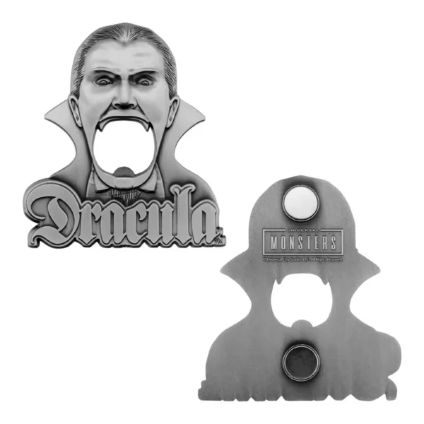 1e8a085d-d11c-42c0-beda-0ef1b6baaf46.jpg Fanattik - Universal Monsters Dracula Magnetic Metal Bottle Opener - Silver