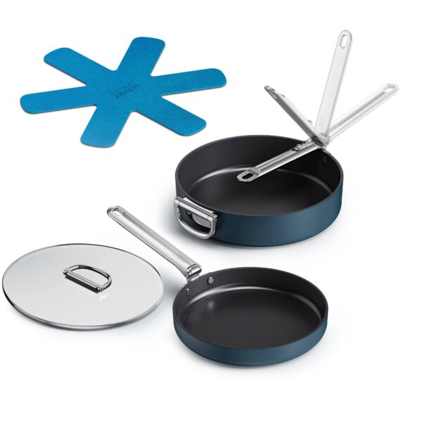 1eb815c5-7165-4bd4-b6fe-b950b8590cb8.jpg Joseph Joseph - Space Ceramic Non-stick 3-piece Essential Cookware Set - Blue
