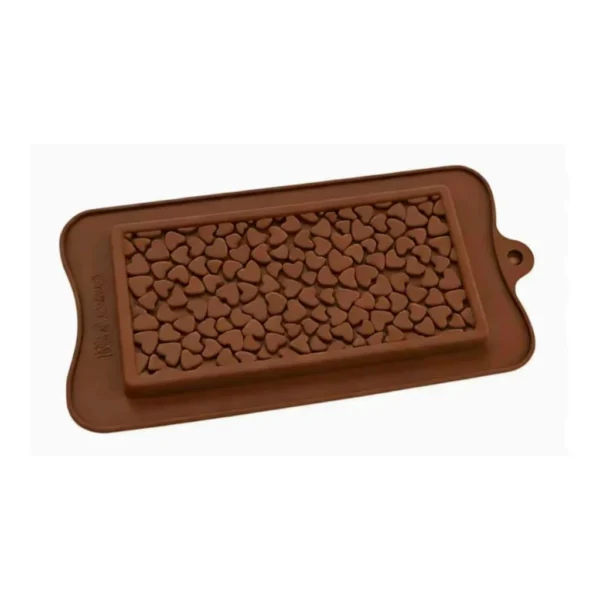 1f2cb4f3-0993-4244-8210-2ba3078c11c4.jpg Kitcheniva - Silicone Heart Design Chocolate Bar Mold (4.2 x 8.7 Inch)