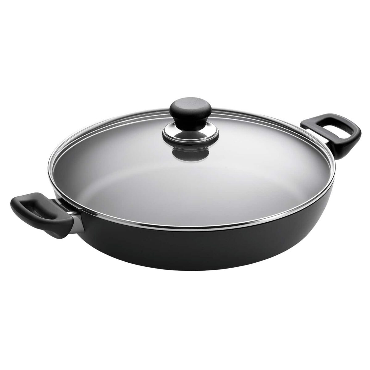 20eeb22a-9a9a-49f8-b7e9-c920a6498307.jpg Scanpan - Classic 12 Inch Chef Pan with Glass Lid - Black
