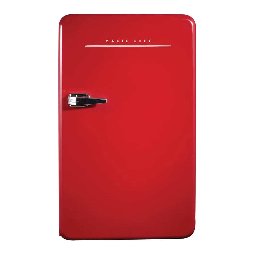211ef656-2408-4dc6-be47-c5d893443557.jpg Magic Chef - 3.2-Cu. Ft. ENERGY-STAR Certified Retro Mini Fridge Manual Defrost - Red