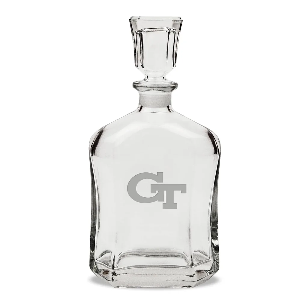 21f57303-0536-4a95-93b0-b4d01bb61173.jpg Jardine - Georgia Tech Yellow Jackets 23.75oz. Crystal Decanter - Multicolor