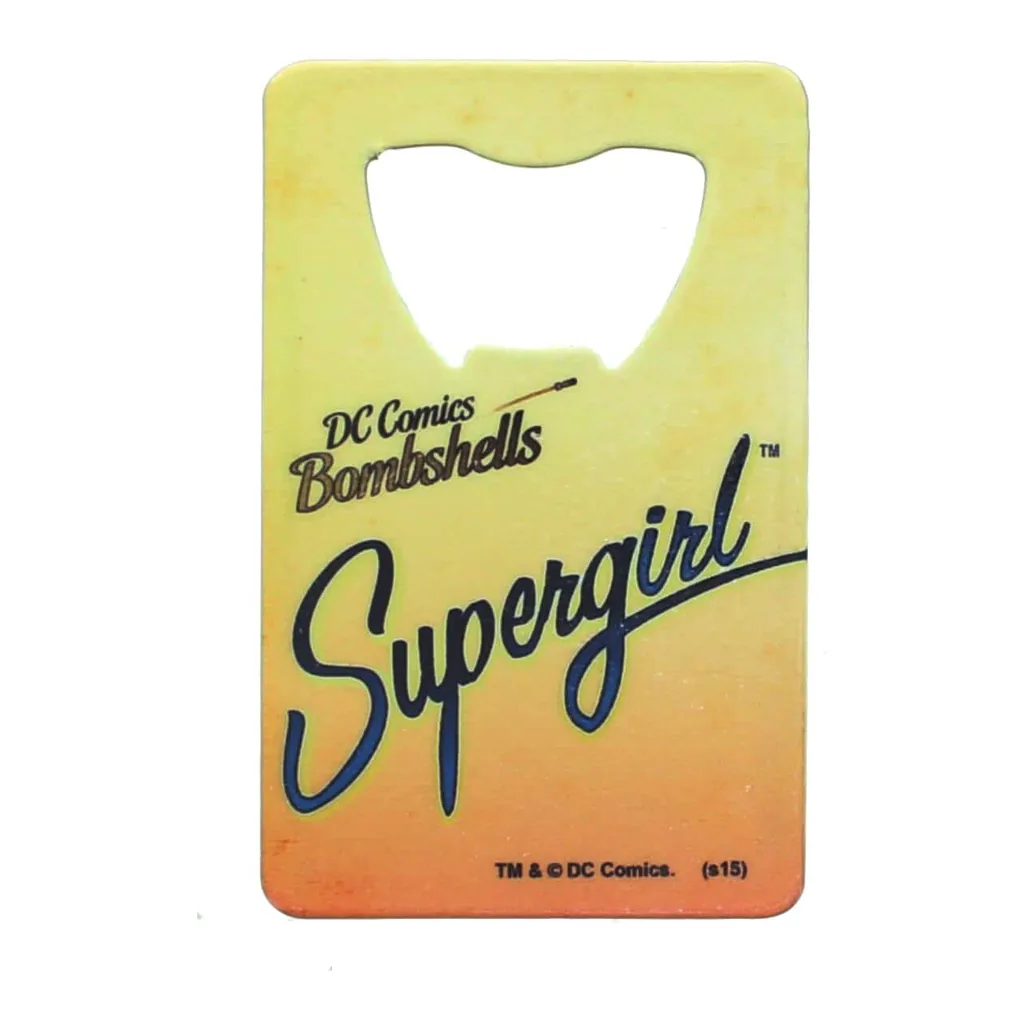 233835a8-7ce3-4c5e-af7b-3783540fe622.jpg DC Comics - Bombshells Supergirl Credit Card Bottle Opener - Yellow