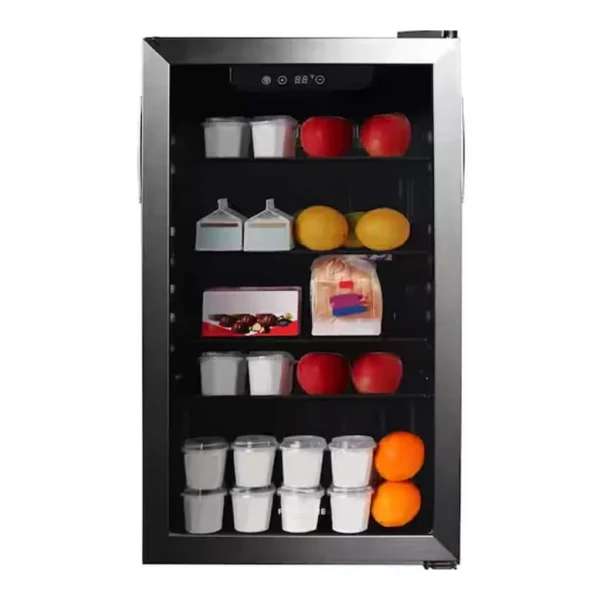 243d5313-5786-4618-a4a9-ecdcbf0423eb.jpg Frigidaire - EFMIS2415 3.4 Cu. Ft. Black Glass Door Compact Refrigerator - Stainless Steel