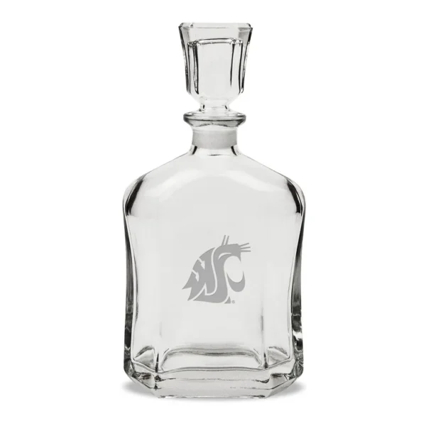 2445fbeb-0655-438f-9b2d-1fb9676d6e80.jpg Jardine - Washington State Cougars 23.75oz. Crystal Decanter - Multicolor