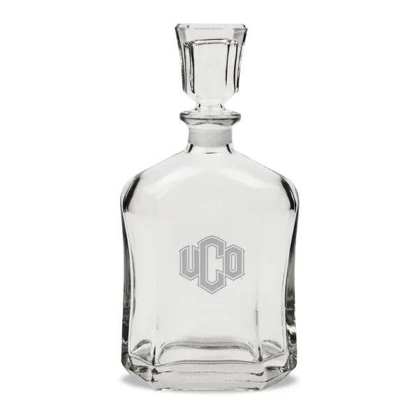 24b8b1e9-52ec-4979-897c-059b5082ce5b.jpg Jardine - Central Oklahoma Bronchos 23.75oz. Crystal Whisky Decanter - Multicolor