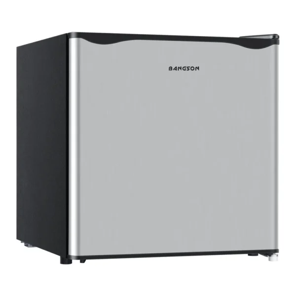 26bd407f-19bc-422f-8dec-63b7f6480f56.jpg BANGSON - 1.6 Cu.Ft Mini Fridge with Freezer, Compact Refrigerator for Snacks, Office Dorm Bedroom - Silver