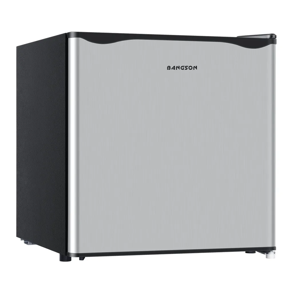 26bd407f-19bc-422f-8dec-63b7f6480f56.jpg BANGSON - 1.6 Cu.Ft Mini Fridge with Freezer, Compact Refrigerator for Snacks, Office Dorm Bedroom - Silver