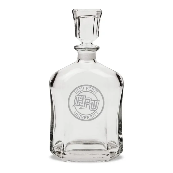 278946f6-4990-4902-ae7f-334586152799.jpg Jardine - High Point Panthers 23.75oz. Crystal Whisky Decanter - Multicolor