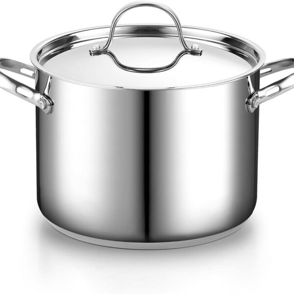 28040de4-0106-4155-bb95-70f58d72d7ea.jpg Cooks Standard - Classic 02519 Stockpot with Lid, 8-QT - Stainless Steel