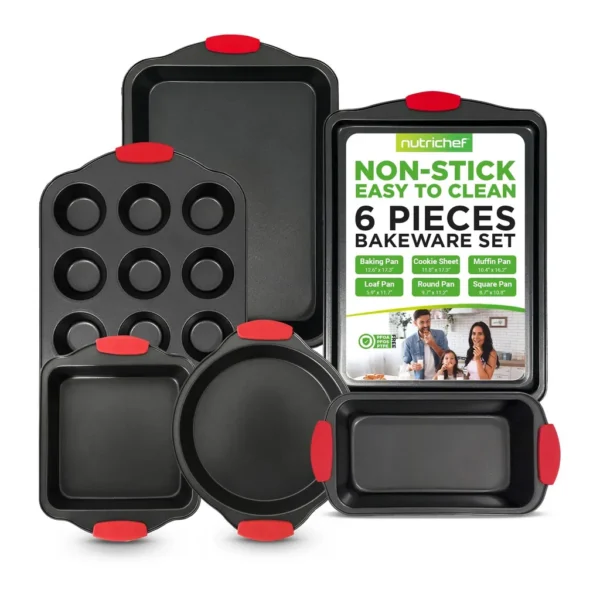 287ba7ad-9978-4045-abcf-9968a1a2cbdd.jpg NutriChef - 6-Piece Nonstick Bakeware Set - Carbon