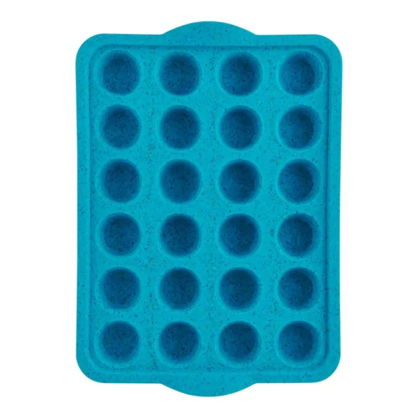 2a77e477-1aff-43a0-bb9f-df17d2d1d524.jpg Trudeau - Structure Silicone 24 Cavity Mini Muffin Pan, Tropical Granite - Blue