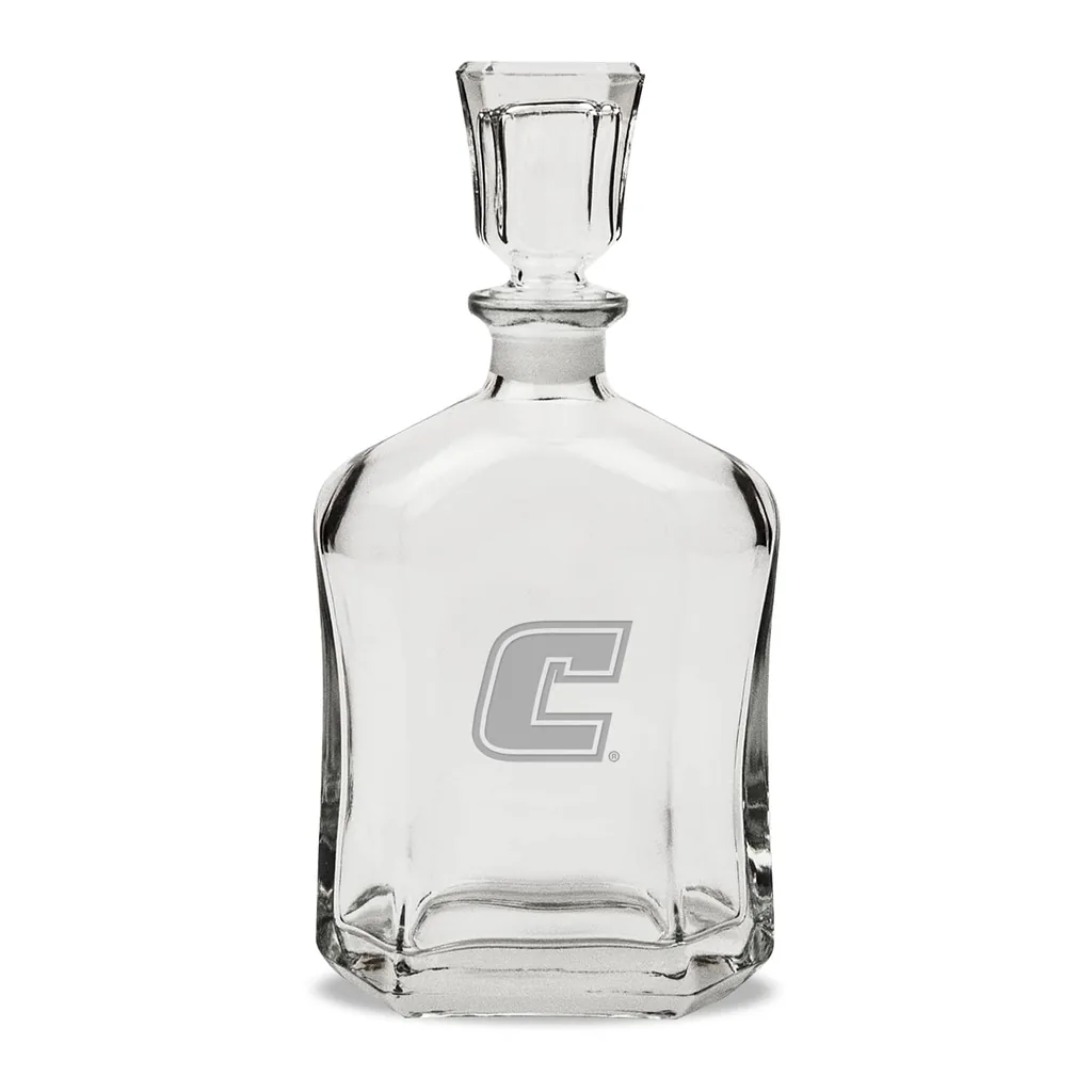2a7cdb4a-f869-4266-bded-6333848c1b69.jpg Jardine - Tennessee Chattanooga Mocs 23.75oz. Crystal Whisky Decanter - Multicolor