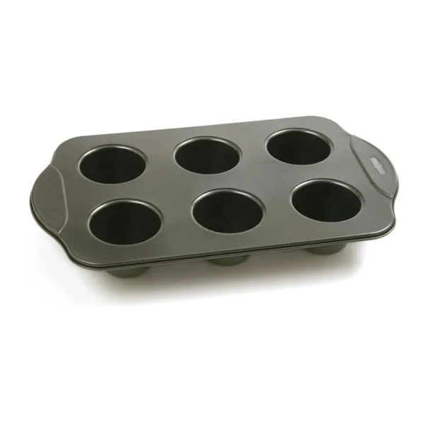 2ba49e46-4cad-408f-a62c-3524b4df1650.jpg Norpro - Nonstick Linking Popover Pan, Small, 6-Well Mini Popover Tray - Black