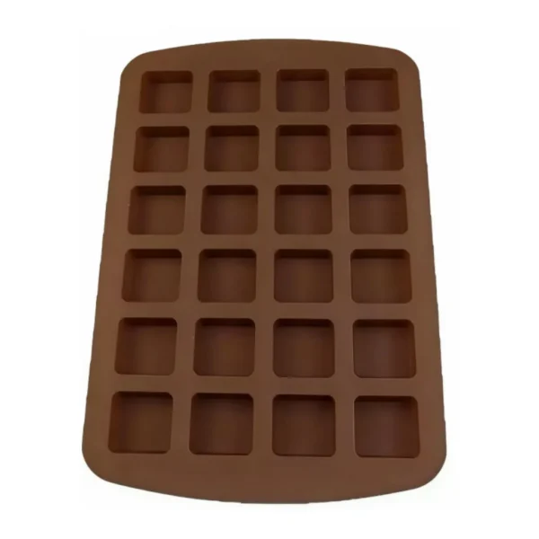 2d1bf6c8-8c7c-4fb8-bf1d-d0b626887abd.jpg Kitcheniva - Silicone Square Chocolate Drop Mold (8.5 x 13.2 Inch) - Makes 24 Square Chocolate Drops