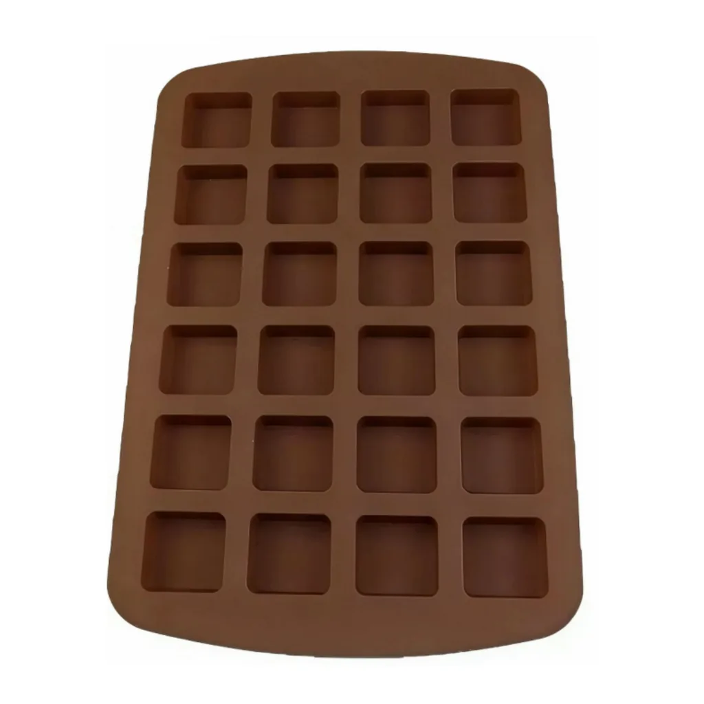 2d1bf6c8-8c7c-4fb8-bf1d-d0b626887abd.jpg Kitcheniva - Silicone Square Chocolate Drop Mold (8.5 x 13.2 Inch) - Makes 24 Square Chocolate Drops