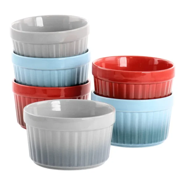 2d721f06-aab6-4331-b367-1568273cf8fd.jpg Crockpot - Thornburg 6 Piece 12 Ounce Round Stoneware Ramekin Set in Assorted Colors