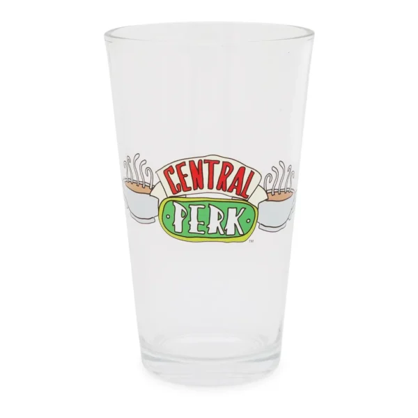 2da861d6-bf7c-4eb4-9e26-4a6eda818dc8.jpg Silver Buffalo - Friends Central Perk Logo Pint Glass | Holds 16 Ounces - Green