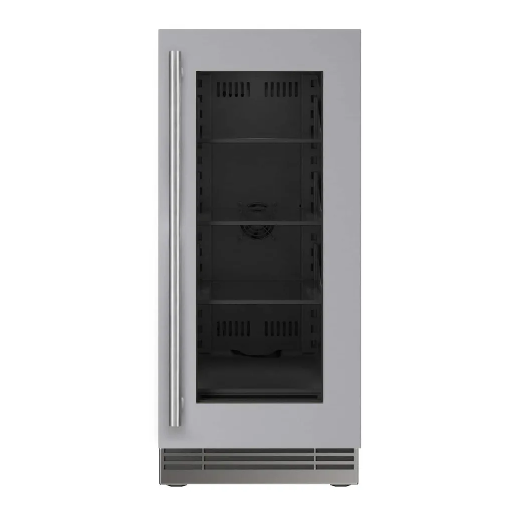 2f63e4ee-30bc-4c35-82f2-a076b3b60267.jpg U-Line - 15"W. 2.8 Cu.Ft. Built-In Frame w. Glass Compact Refrigerator - Stainless Steel